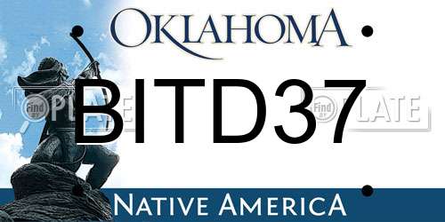 BITD37 Oklahoma License Plate