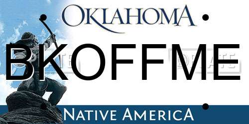 BKOFFME Oklahoma License Plate