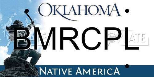 BMRCPL Oklahoma License Plate