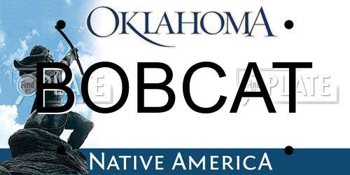 BOBCAT Oklahoma License Plate