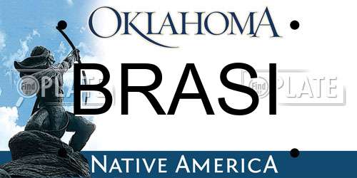 BRASI Oklahoma License Plate