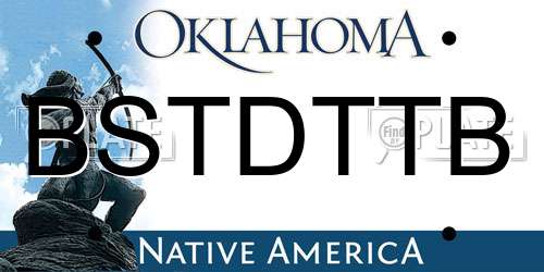 BSTDTTB Oklahoma License Plate