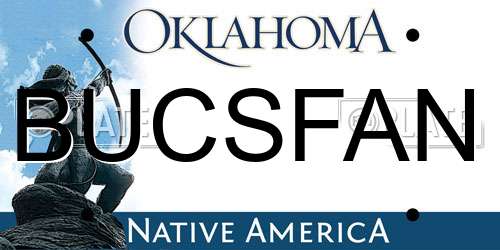 BUCSFAN Oklahoma License Plate