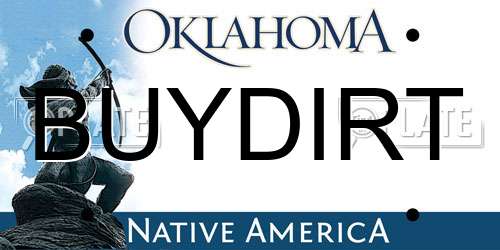 BUYDIRT Oklahoma License Plate