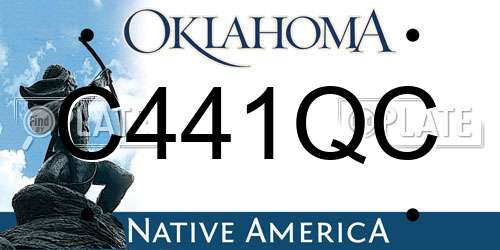 C441QC Oklahoma License Plate