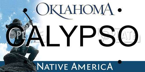CALYPSO Oklahoma License Plate