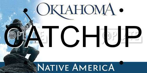 CATCHUP Oklahoma License Plate