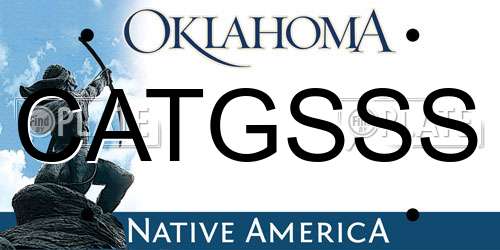 CATGSSS Oklahoma License Plate
