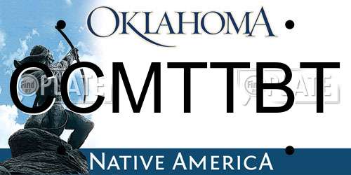 CCMTTBT Oklahoma License Plate