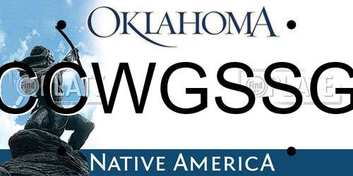 CCWGSSG Oklahoma License Plate