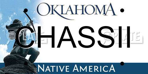CHASSII Oklahoma License Plate