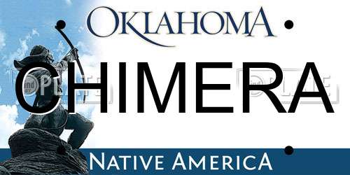 CHIMERA Oklahoma License Plate