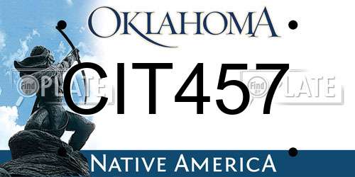 CIT457 Oklahoma License Plate