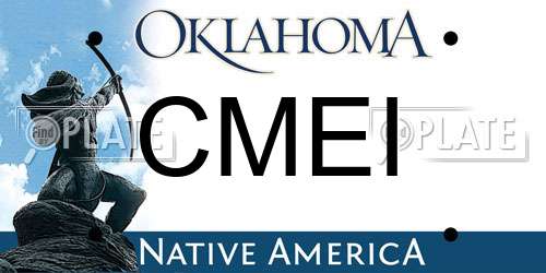 CMEI Oklahoma License Plate
