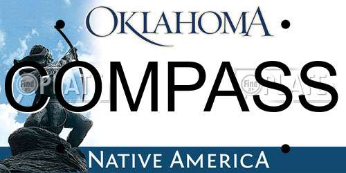 COMPASS Oklahoma License Plate