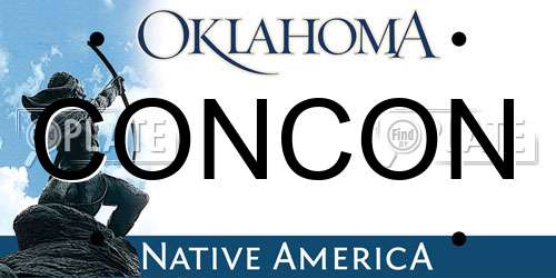 CONCON Oklahoma License Plate