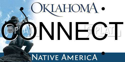CONNECT Oklahoma License Plate