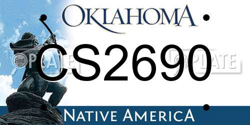 CS2690 Oklahoma License Plate
