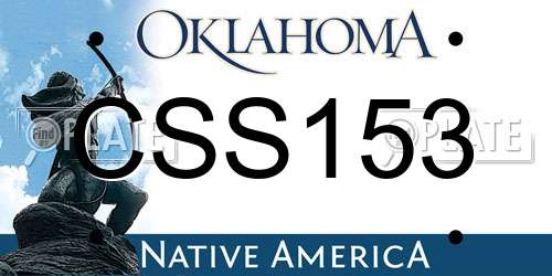 CSS153 Oklahoma License Plate