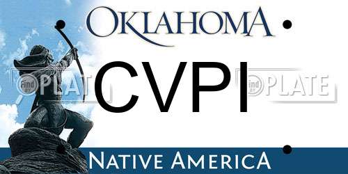 CVPI Oklahoma License Plate