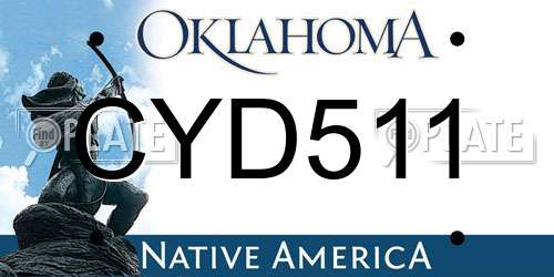 CYD511 Oklahoma License Plate