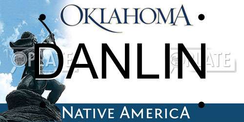 DANLIN Oklahoma License Plate