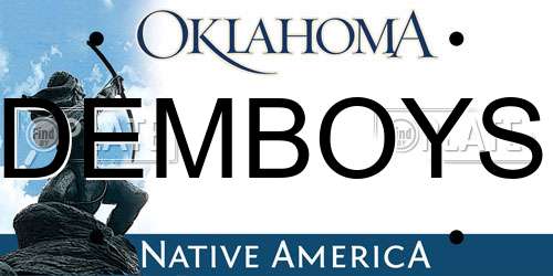 DEMBOYS Oklahoma License Plate