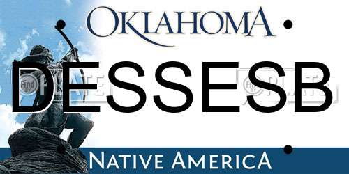 DESSESB Oklahoma License Plate