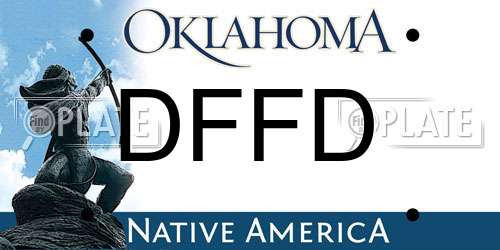 DFFD Oklahoma License Plate