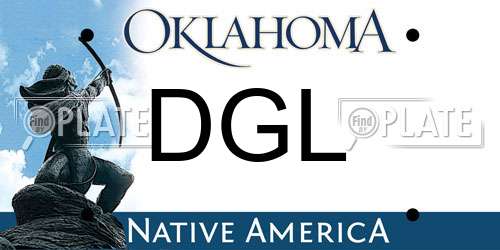 DGL Oklahoma License Plate