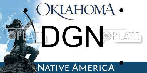 DGN Oklahoma License Plate