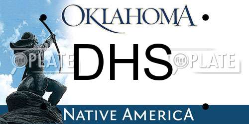 DHS Oklahoma License Plate