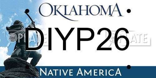 DIYP26 Oklahoma License Plate