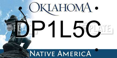 DP1L5C Oklahoma License Plate