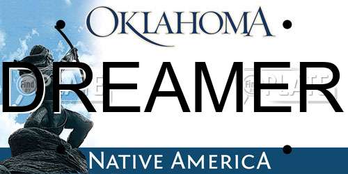 DREAMER Oklahoma License Plate