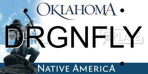 DRGNFLY Oklahoma License Plate