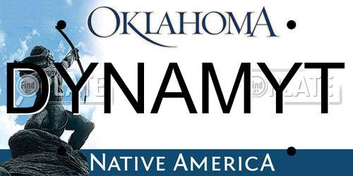 DYNAMYT Oklahoma License Plate