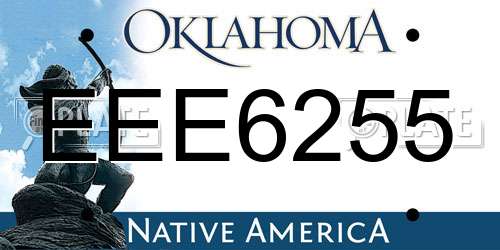 EEE6255 Oklahoma License Plate