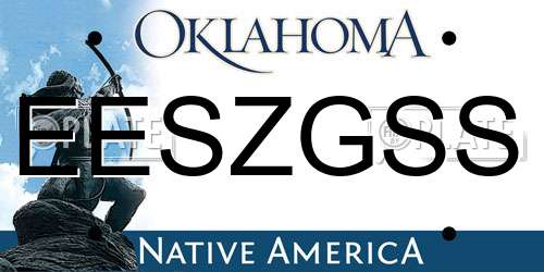 EESZGSS Oklahoma License Plate