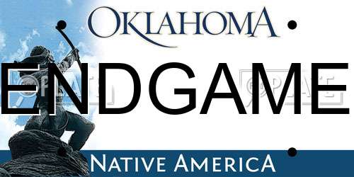 ENDGAME Oklahoma License Plate