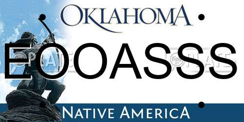 EOOASSS Oklahoma License Plate