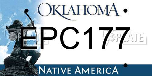 EPC177 Oklahoma License Plate