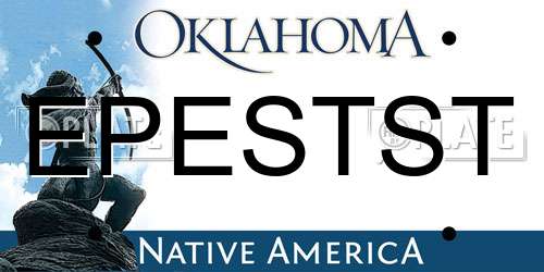 EPESTST Oklahoma License Plate