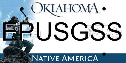 EPUSGSS Oklahoma License Plate
