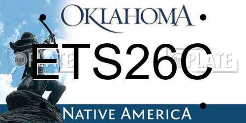 ETS26C Oklahoma License Plate
