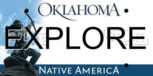 EXPLORE Oklahoma License Plate