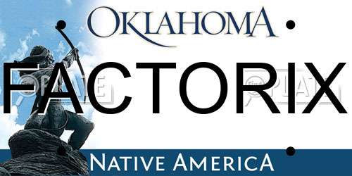FACTORIX Oklahoma License Plate
