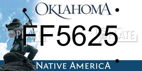 FF5625 Oklahoma License Plate