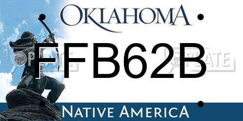 FFB62B Oklahoma License Plate