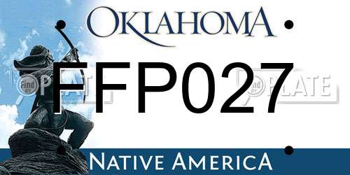 FFP027 Oklahoma License Plate